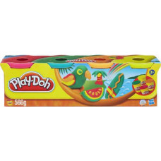 Пластилин Play-Doh, 4 банки (розовый, бирюзовый, оранжевый, желтый) Пластилин Play-Doh, 4 банки (розовый, бирюзовый, оранжевый, желтый)