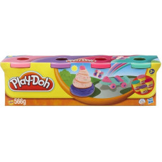 Пластилин Play-Doh, 4 банки (розовый, сиреневый, розовый и зеленый) Пластилин Play-Doh, 4 банки (розовый, сиреневый, розовый и зеленый)