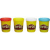 Пластилин Play-Doh, 4 банки (красный, желтый, белый, голубой) Пластилин Play-Doh, 4 банки (красный, желтый, белый, голубой)