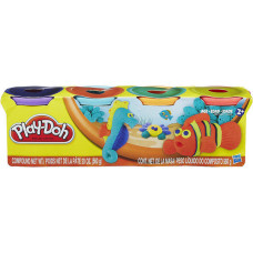 Пластилин Play-Doh, 4 банки (темно - синий, оранжевый, бирюзовый, салатовый) Пластилин Play-Doh, 4 банки (темно - синий, оранжевый, бирюзовый, салатовый)