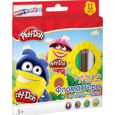 Фломастеры Play-Doh Набор 11+1 шт. cо стирающим маркером Фломастеры Play-Doh Набор 11+1 шт. cо стирающим маркером
