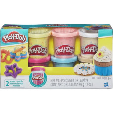 Набор пластилина Play-Doh из 6 баночек с конфетти Набор пластилина Play-Doh из 6 баночек с конфетти
